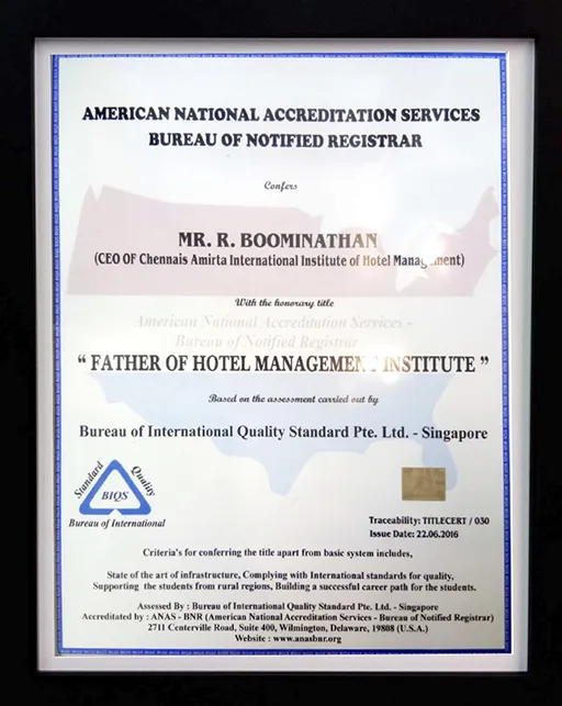 Award for CEO