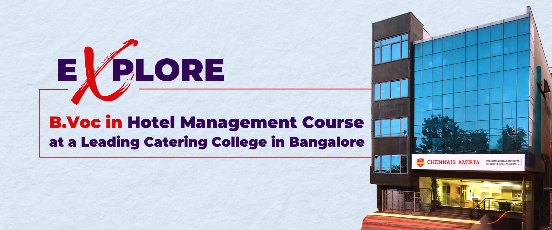 Explore B.Voc in Hotel Management Course at a Leading Catering College in Bangalore